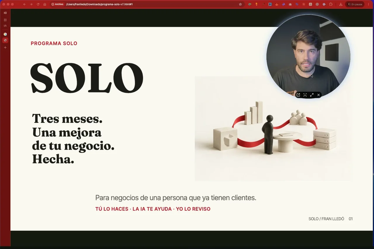 Presentación del programa SOLO con Fran Lledó